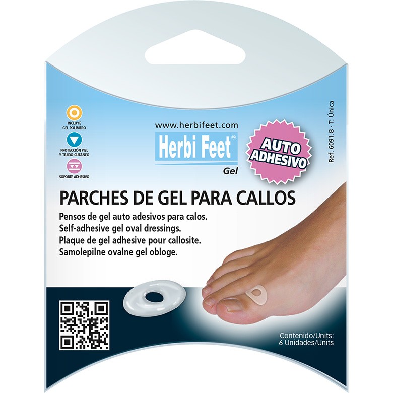 HERBI FEET PARCHES CALLOS 6 UNDS.