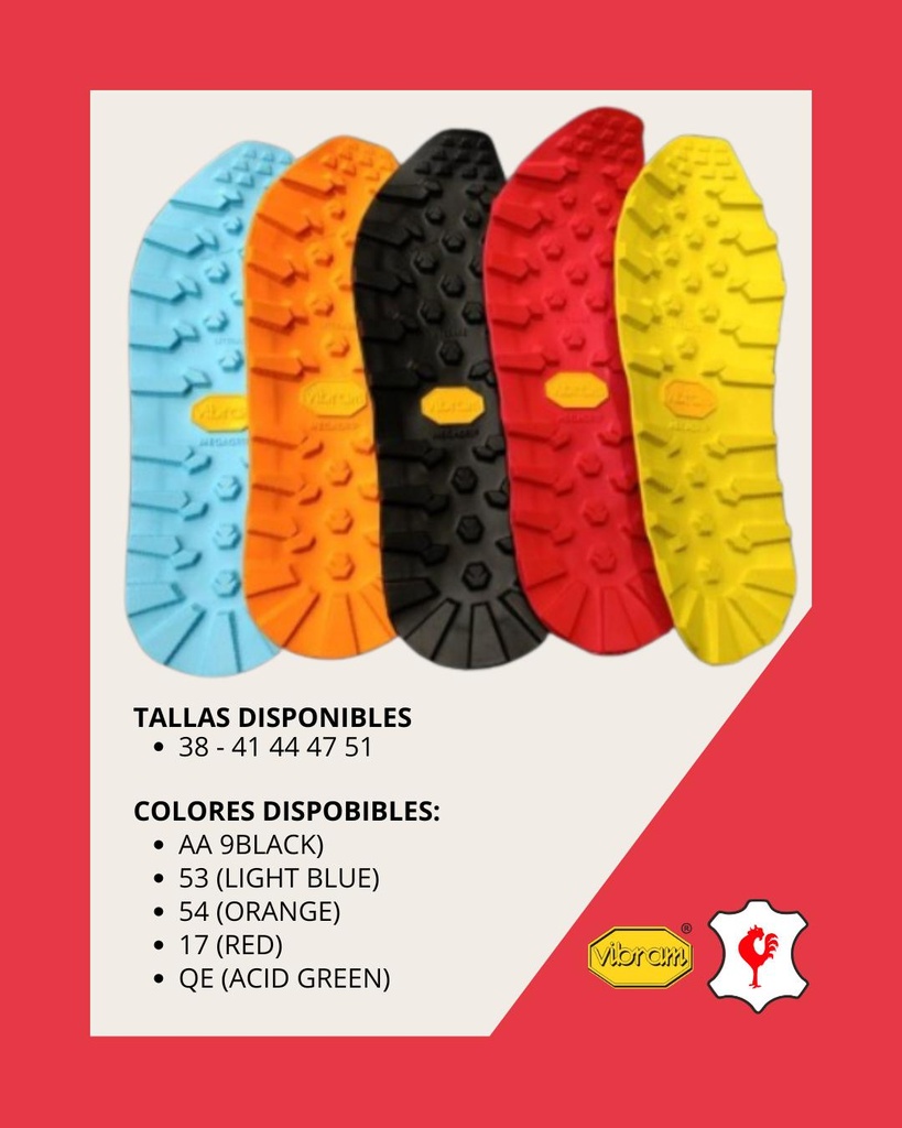 VIBRAM PISO LB042 1409 ZEGATRACK / ZEGALITE