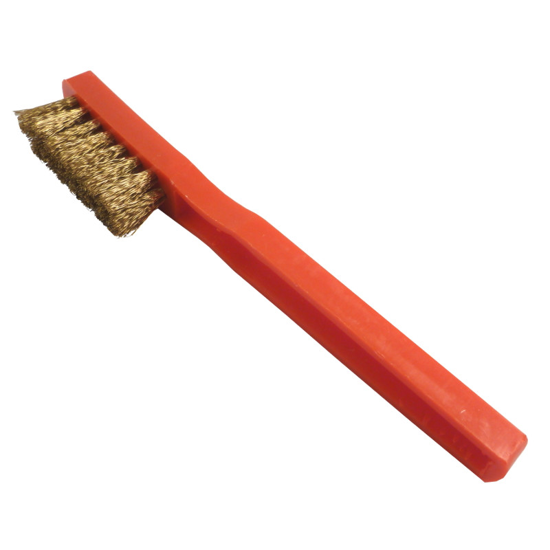 TRANSPARENT CEPILLO DE ANTE ROJO