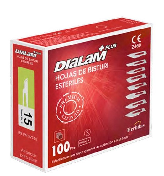 HOJA DE BISTURI DIALAM Nº10 100UND