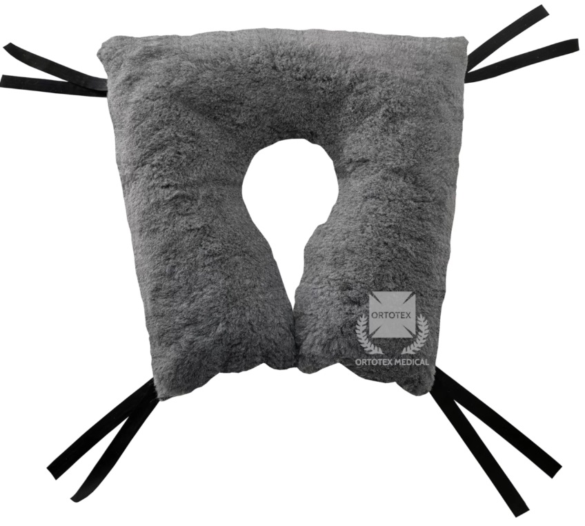 ORTOTEX COJIN HERRADURA CUADRADA GREY